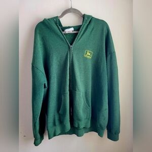 Vintage John Deer zip up hoodie
